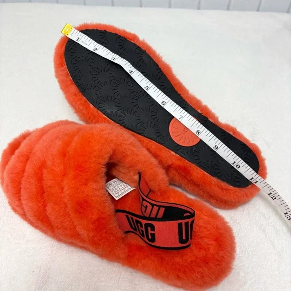 UGG Womens Fluff Yeah Slides Cali College Slippers Sandal Shoe 1095119Size 10